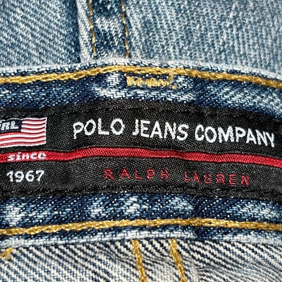 Ralph Lauren Mens Jeans 34x30 Blue Hayden Straight Medium Wash Jeans - GUC - Picture 10 of 12